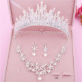 Tiara Necklace Earring Wedding Bride Sets Luxury Hair Accessories Princess Headband for Women Girl Feast Photo Studio Birthday